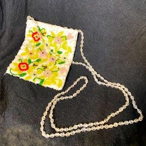 Vintage Furla beaded crossbody purse